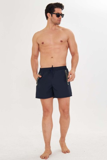 FM TEKSTİL - Fm Erkek Deniz Şortu Micro - Lacivert