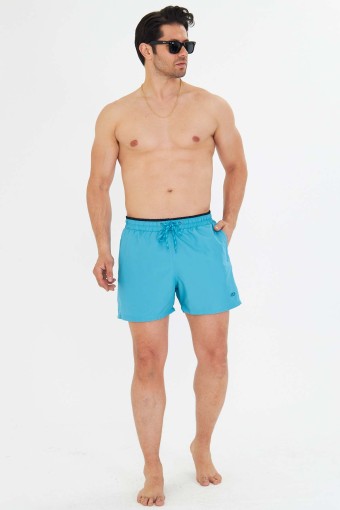 FM TEKSTİL - Fm Erkek Deniz Şortu Micro - Turkuaz