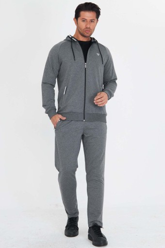 FM TEKSTİL - Fm Erkek Eşofman Takım - Antrasit
