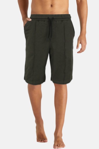 FM TEKSTİL - Fm Erkek Şort Likralı - Haki Yeşili