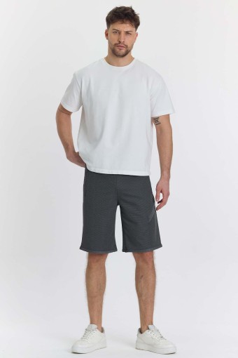 FM TEKSTİL - Fm Erkek Şort Pamuklu - Siyah