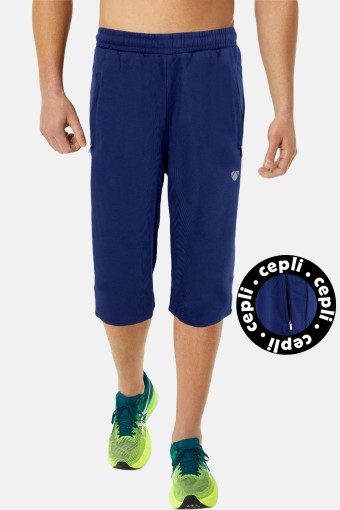 FM TEKSTİL - Fm Erkek Tek Alt Kapri Beli Latikli Bağcıklı Cep Fermuarlı Altı Şerit Detaylı Pamuklu - İndigo