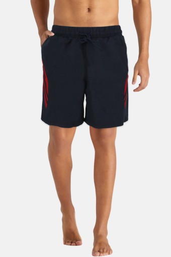 FM TEKSTİL - Fm Erkek Deniz Şortu Lastikli Bağcıklı Büyük Beden - Lacivert