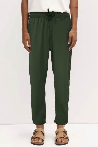 FM TEKSTİL - Fm Tekstil Erkek Eşofman Altı Polyester Kumaş - Haki Yeşili