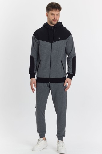 FM TEKSTİL - Fm Tekstil Erkek Eşofman Takımı - Antrasitmelanj