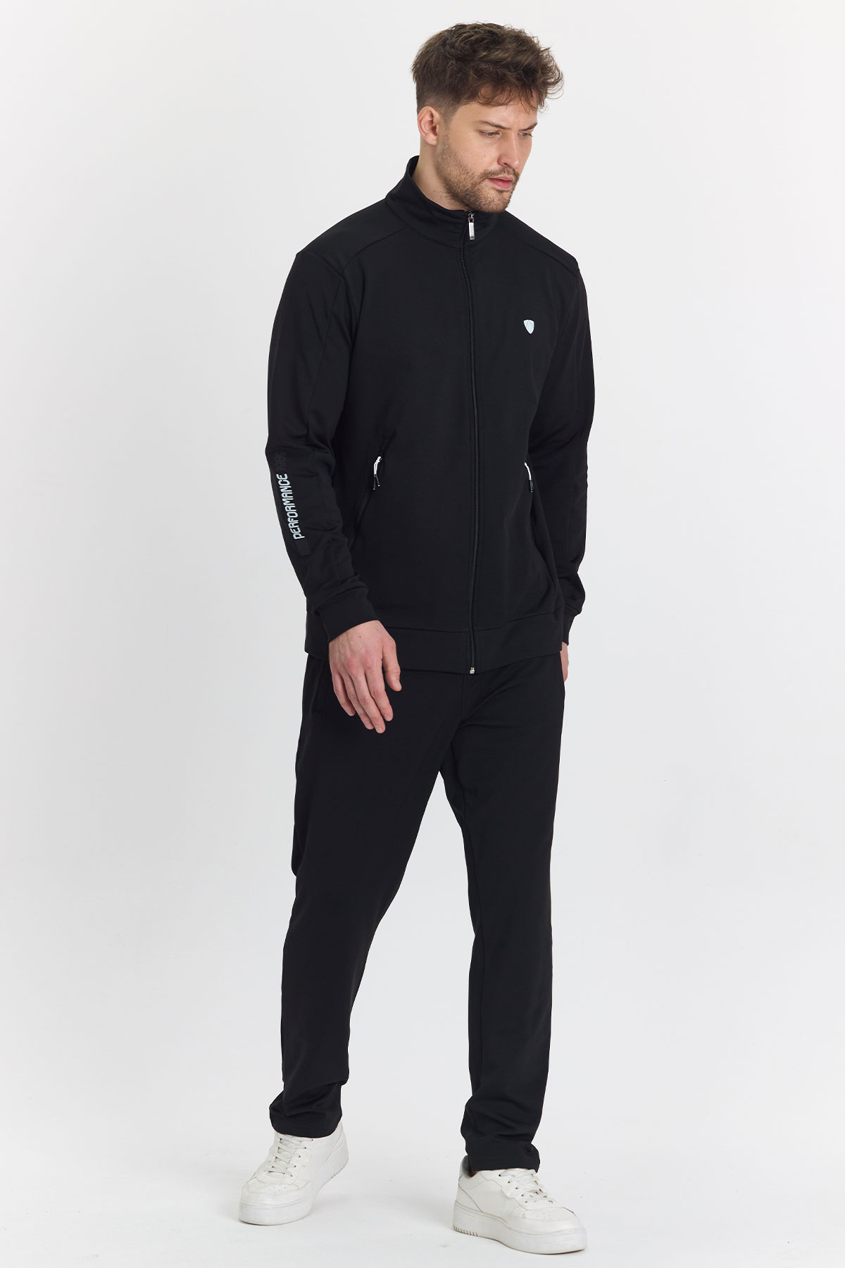 Fm Tekstil Erkek Eşofman Takımı Dalgıç - Siyah - Thumbnail