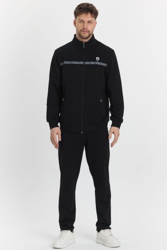 FM TEKSTİL - Fm Tekstil Erkek Eşofman Takımı Pamuklu - Siyah