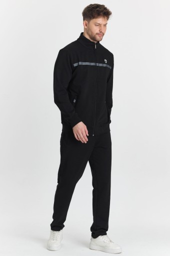 FM TEKSTİL - Fm Tekstil Erkek Eşofman Takımı Pamuklu - Siyah (1)
