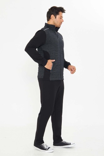 FM TEKSTİL - Fm Tekstil Erkek Eşofman Takımı - Siyah (1)