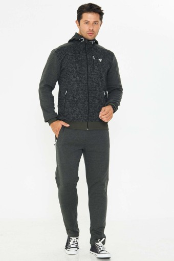 FM TEKSTİL - Fm Tekstil Erkek Eşofman Takımı - Siyah