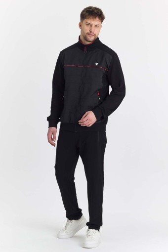 FM TEKSTİL - Fm Tekstil Erkek Eşofman Takımı - Siyah (1)
