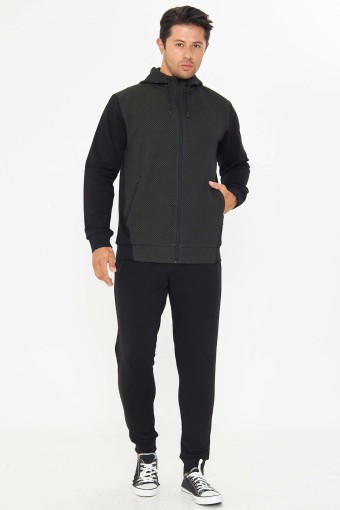 FM TEKSTİL - Fm Tekstil Erkek Eşofman Takımı - Siyah