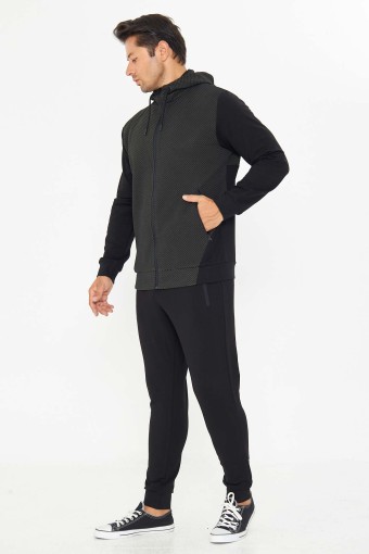 FM TEKSTİL - Fm Tekstil Erkek Eşofman Takımı - Siyah (1)