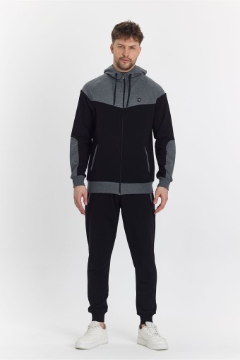 FM TEKSTİL - Fm Tekstil Erkek Eşofman Takımı - Siyah