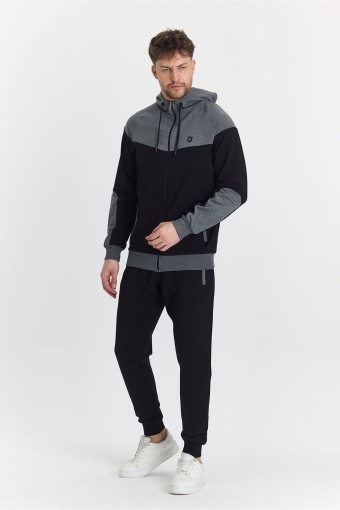 FM TEKSTİL - Fm Tekstil Erkek Eşofman Takımı - Siyah (1)