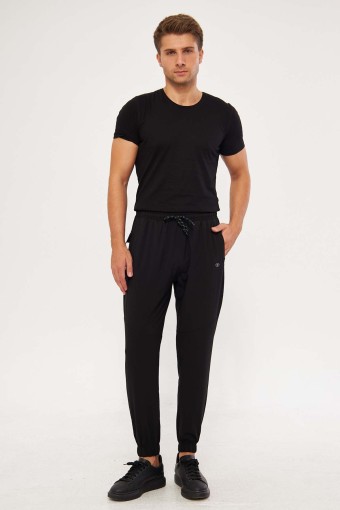 FM TEKSTİL - FM Tekstil Erkek Tek Alt Eşofman Poly Stretch - Siyah