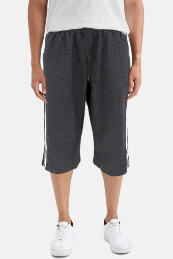 FM TEKSTİL - FM Tekstil Erkek Tek Alt Kapri Cepli Pamuklu - Antrasitmelanj
