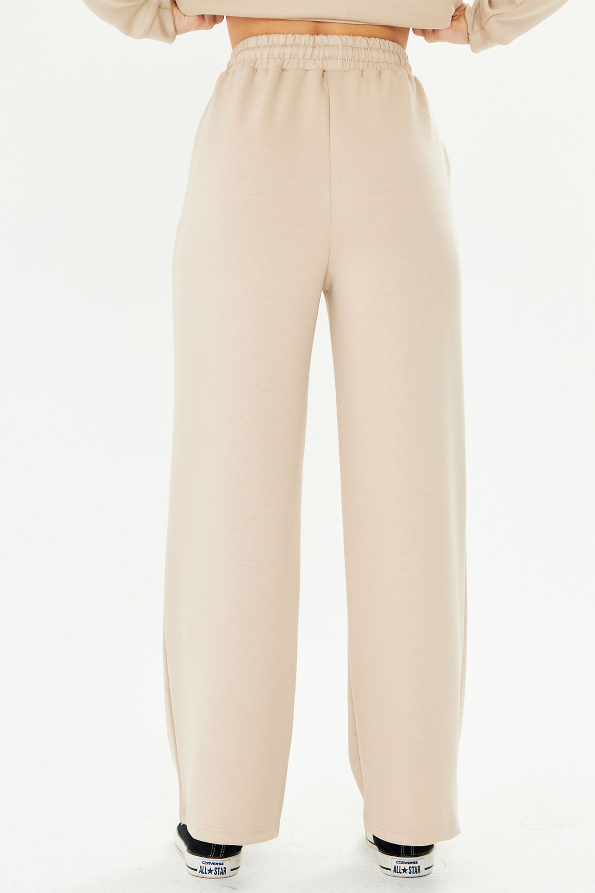 Fm Tekstil Kadın Eşofman Takımı Viskon Düz - Thumbnail