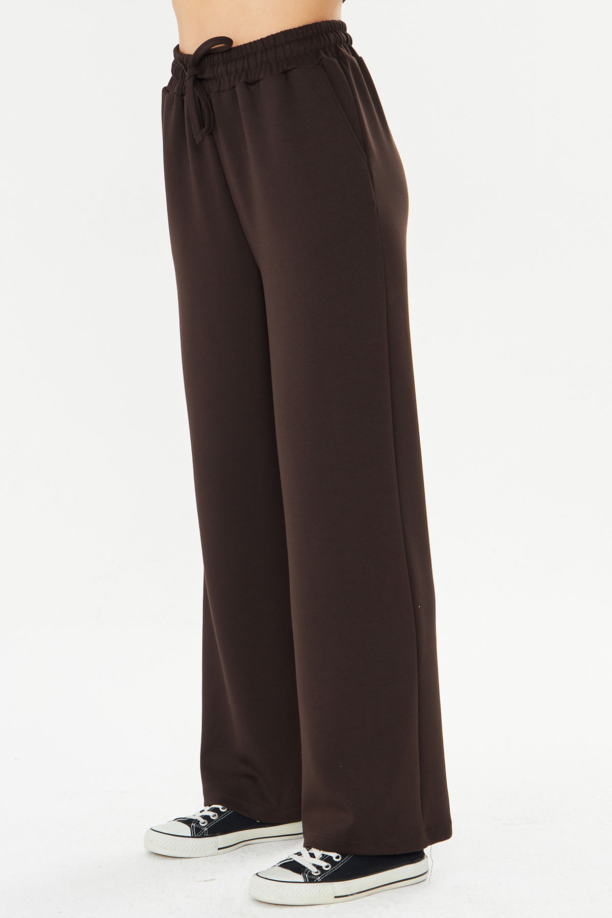 Fm Tekstil Kadın Eşofman Takımı Viskon Düz - Thumbnail