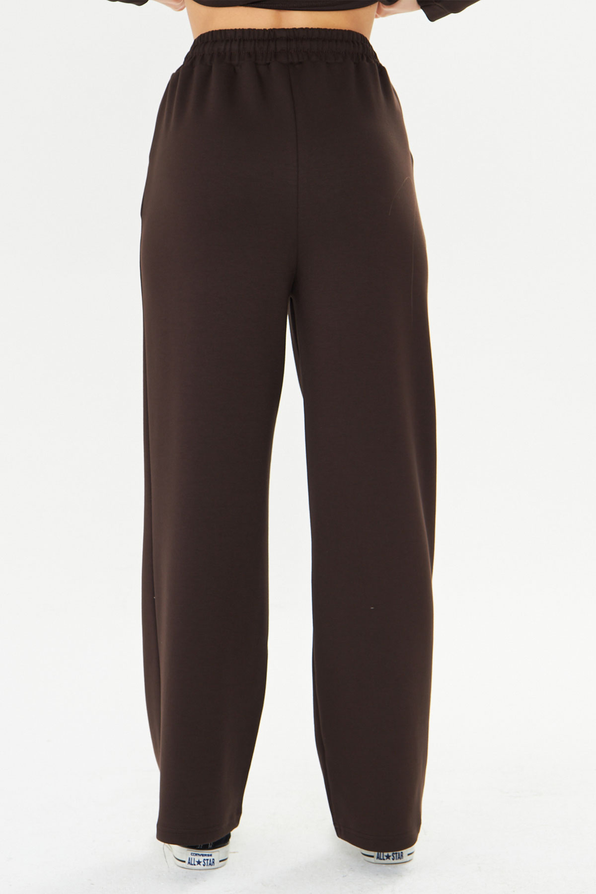 Fm Tekstil Kadın Eşofman Takımı Viskon Düz - Thumbnail