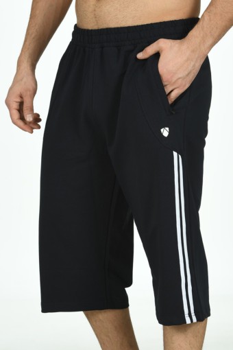 FM TEKSTİL - FM Tekstil Tek Alt Kapri Cepli Pamuklu - Lacivert