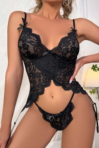 For Dreams - For Dreams Kadın Fantezi Jartiyer Takımı Dantelli