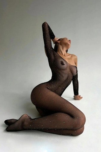 FOR DREAMS - For Dreams Kadın Vücut Çorabı Taşlı (1)