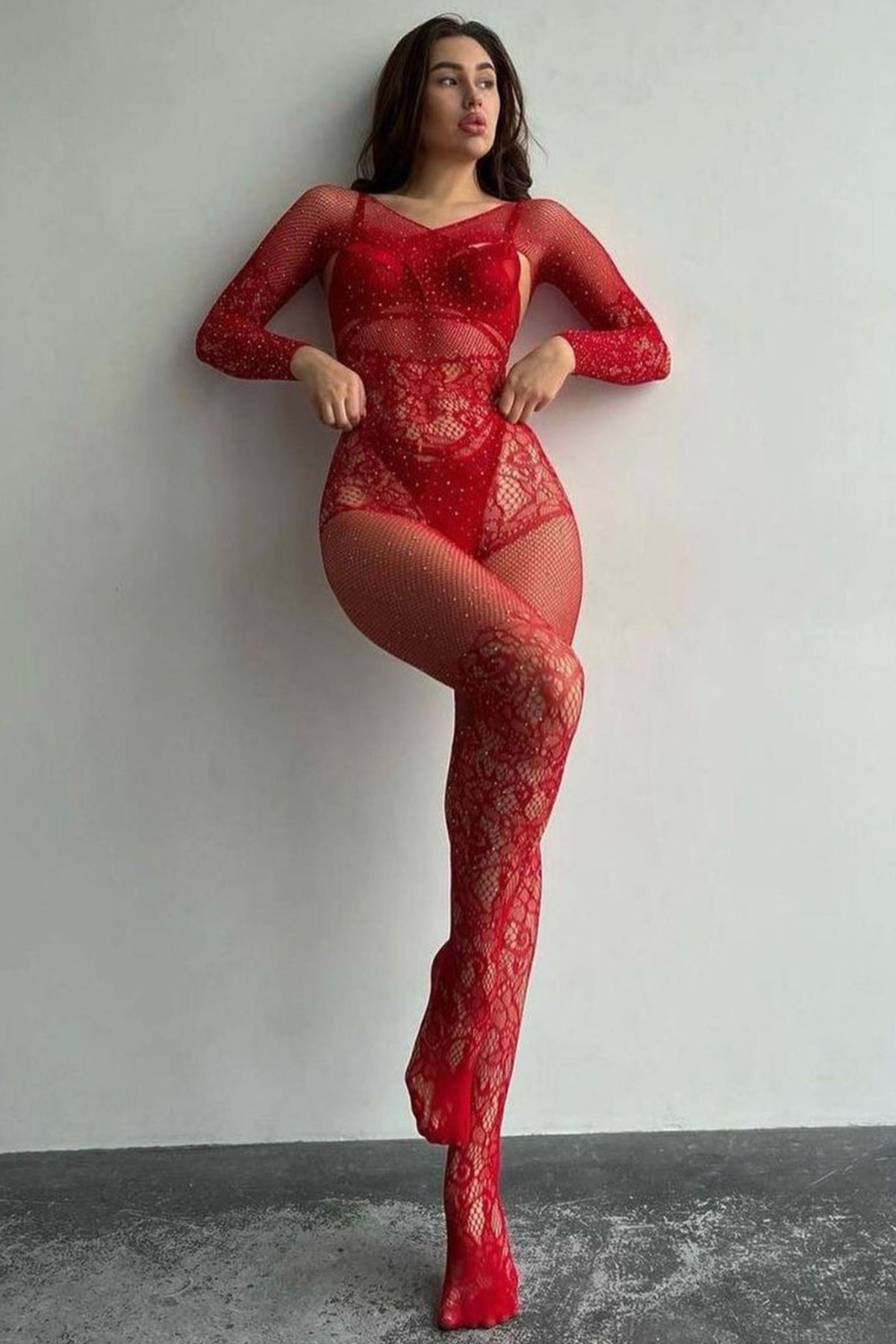 For Dreams Kadın Vücut Çorabı Taşlı - Thumbnail