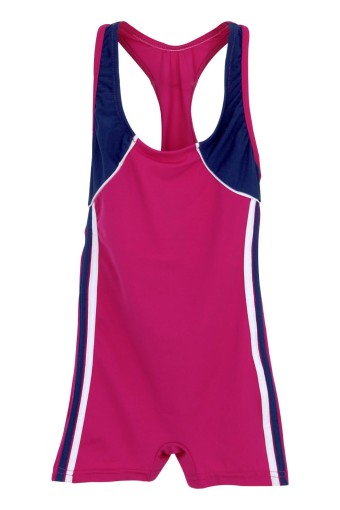 FORUM - Forum Argisa Kız Garson Yüzücü Mayo Şeritli - Fuşya