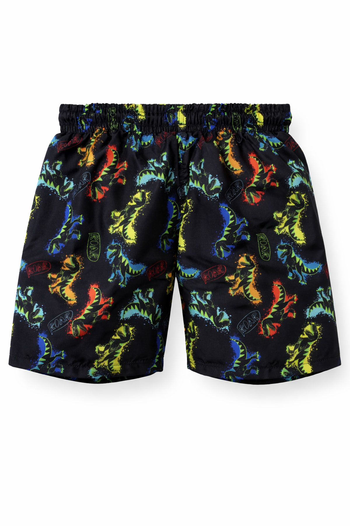 Forum Erkek Çocuk Deniz Şortu Desenli - Siyah - Thumbnail