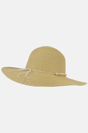 FORUM - Forum Hm Kadın Plaj Şapkası Hasır Taş Detaylı
