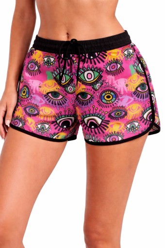 FORUM - Forum İnan Kadın Deniz Şortu Dijital Baskılı Araboy - Çok Renkli/3