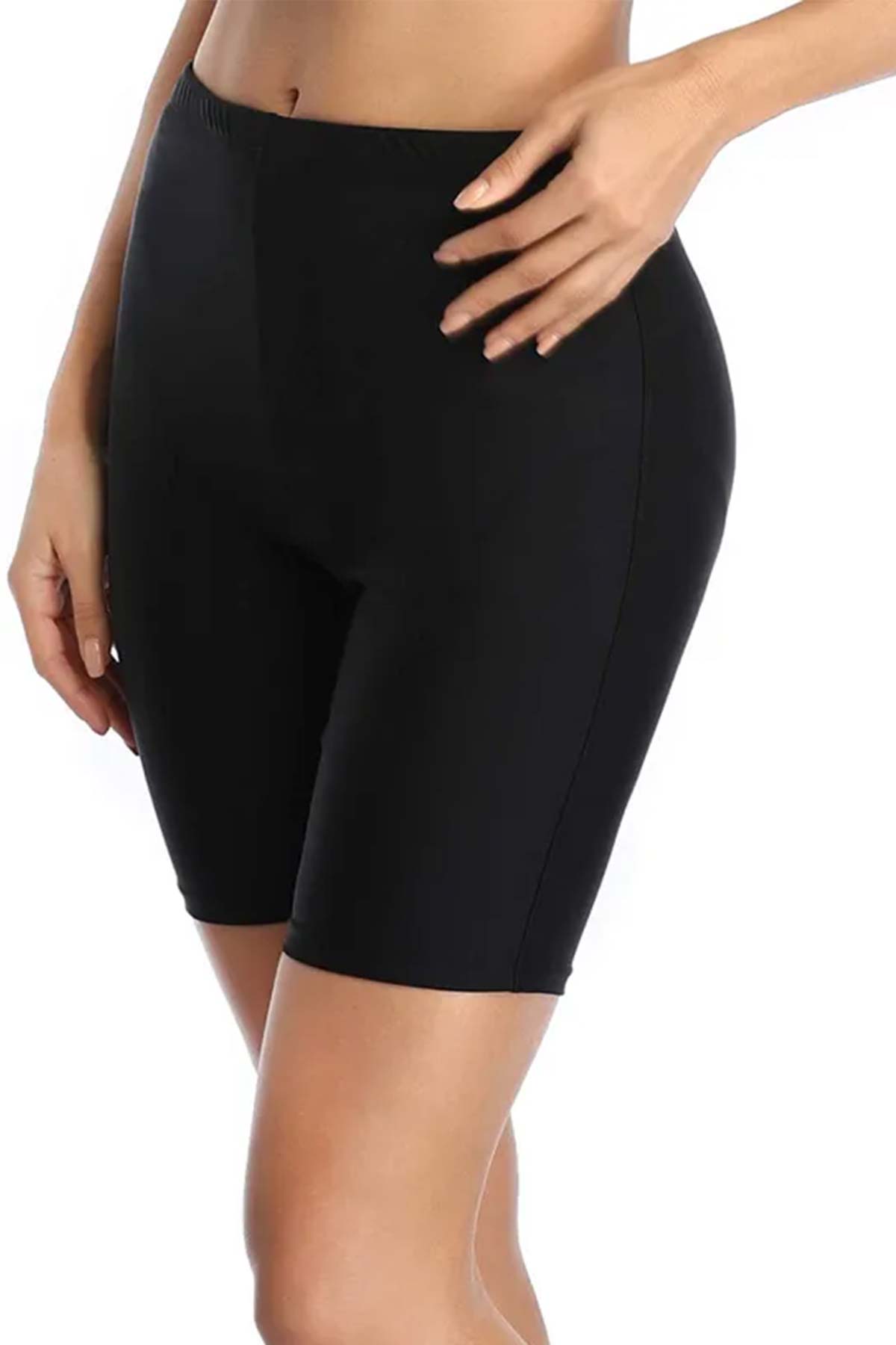 Forum Kadın Tayt Şort Likralı - Siyah - Thumbnail