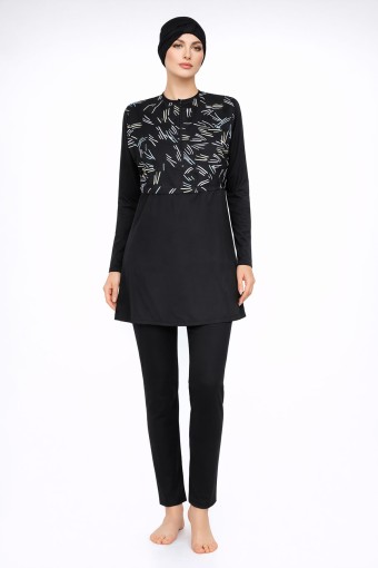 FORUM - Forum Kadın Tesettür Mayo Dijital Baskılı - Çok Renkli