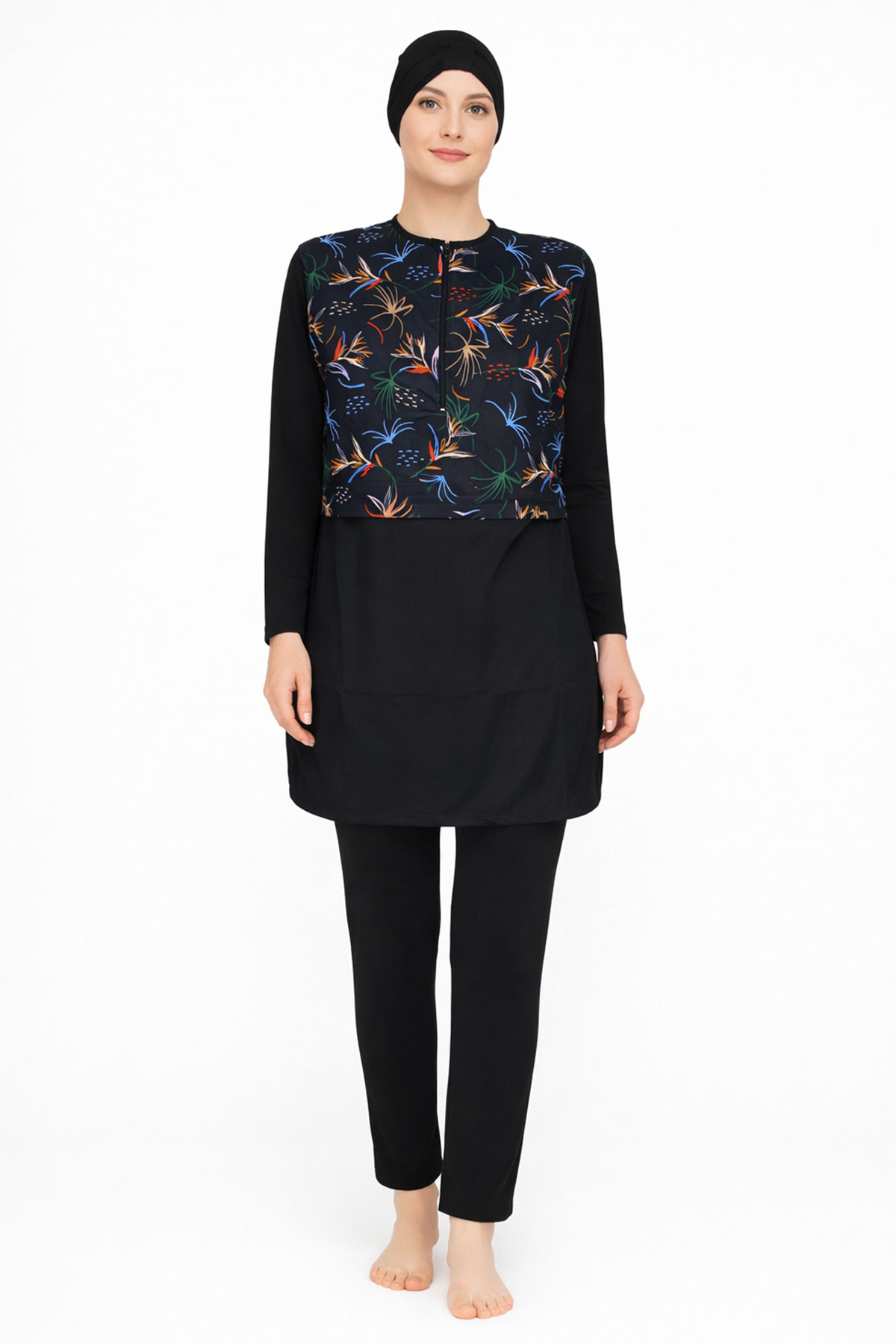 Forum Kadın Tesettür Mayo Dijital Baskılı - Çok Renkli/2 - Thumbnail