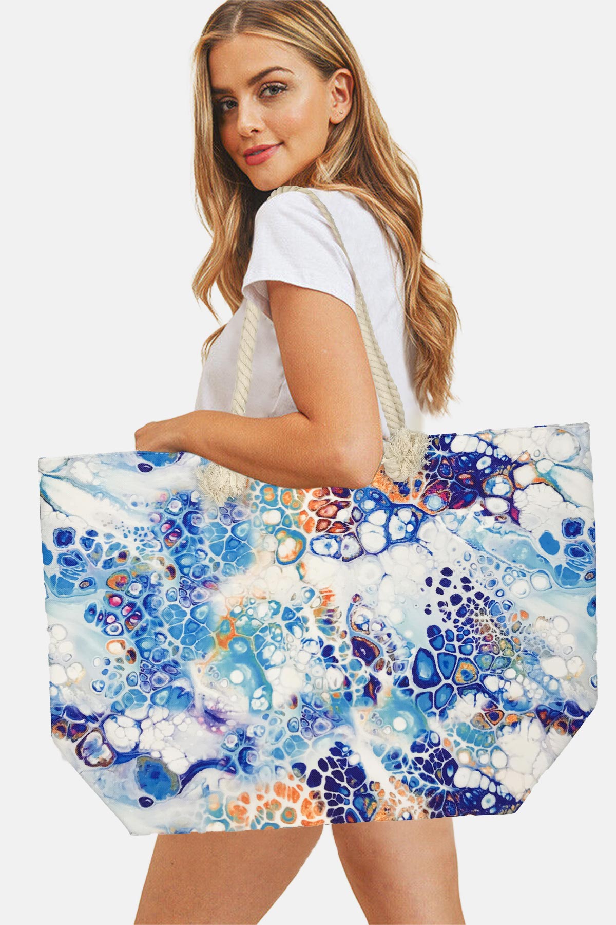 Forum Plaj Çantası Baskılı Lüks - Thumbnail