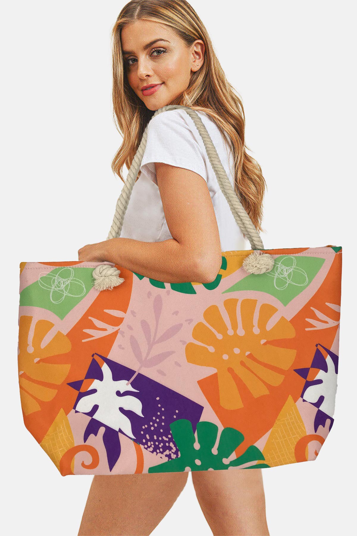 Forum Plaj Çantası Baskılı Lüks - Thumbnail