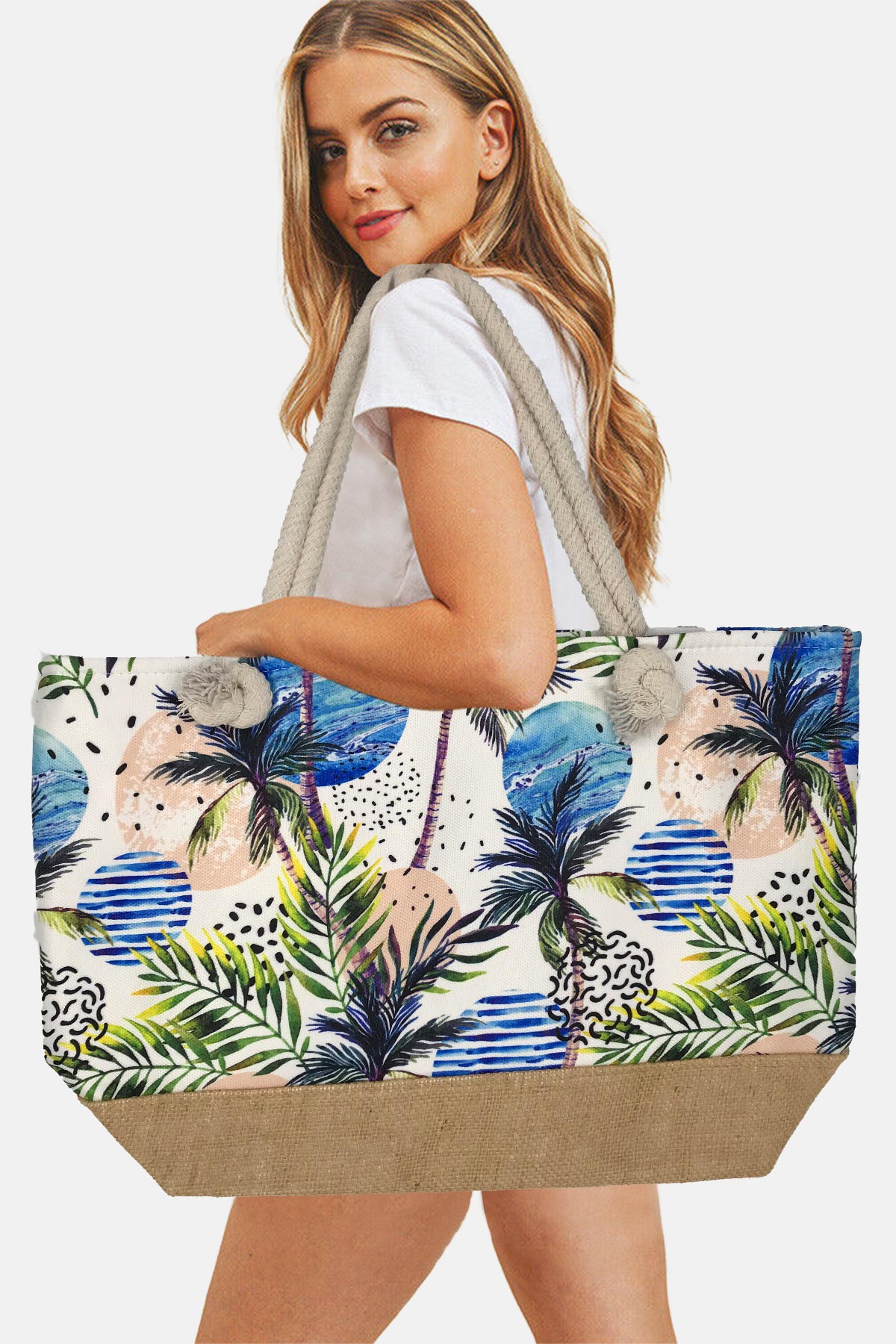 Forum Plaj Çantası Baskılı Lüks - Thumbnail