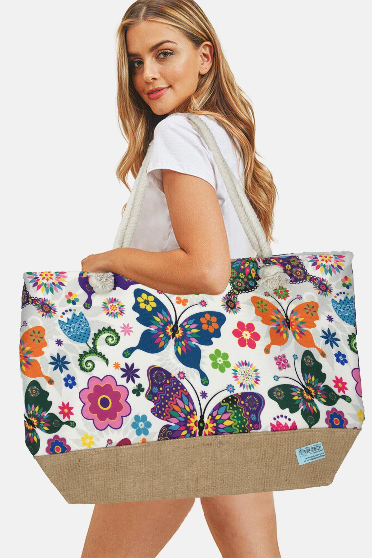 Forum Plaj Çantası Baskılı Lüks - Thumbnail