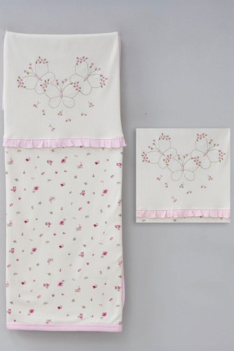 GAYE - Gaye Kız Bebek Battaniye Kelebek Desenli (1)