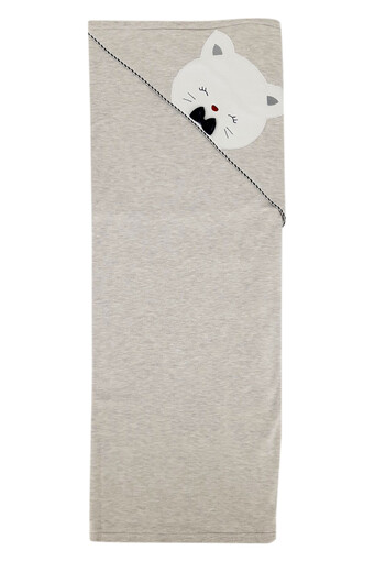 GAYE - Gaye Unisex Bebek Bebek Battaniye Kedi Desenli (1)