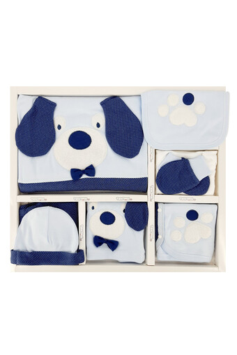 GAYE - Gaye Unisex Bebek Zıbın Seti 10 'lu Köpek Desenli