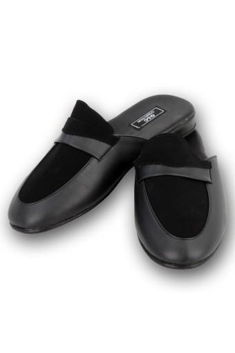 G&C - G&C Erkek Çeyiz Terliği Şile Taban Nubuk Fiyonklu