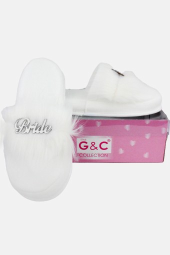 G&C - G&C Kadın Fantezi Terlik Bride Yazılı (1)