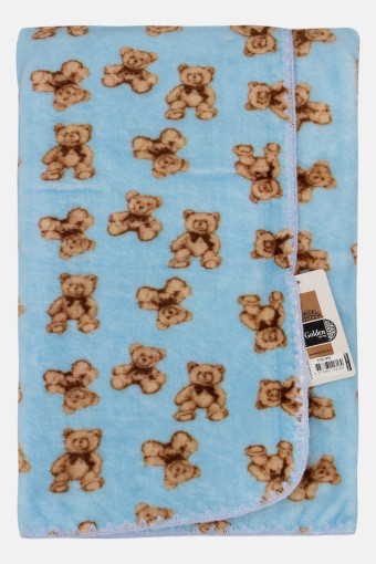 İLKCEMRE - Golden Spring Unisex Bebek Battaniye Ayıcıklı Desen