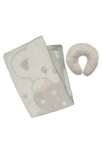 İLKCEMRE - Golden Spring Unisex Bebek Battaniye Pamuklu Oyuncaklı Desenli