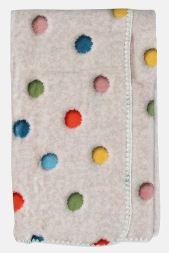İLKCEMRE - Golden Spring Unisex Bebek Puantiyeli Battaniye (1)