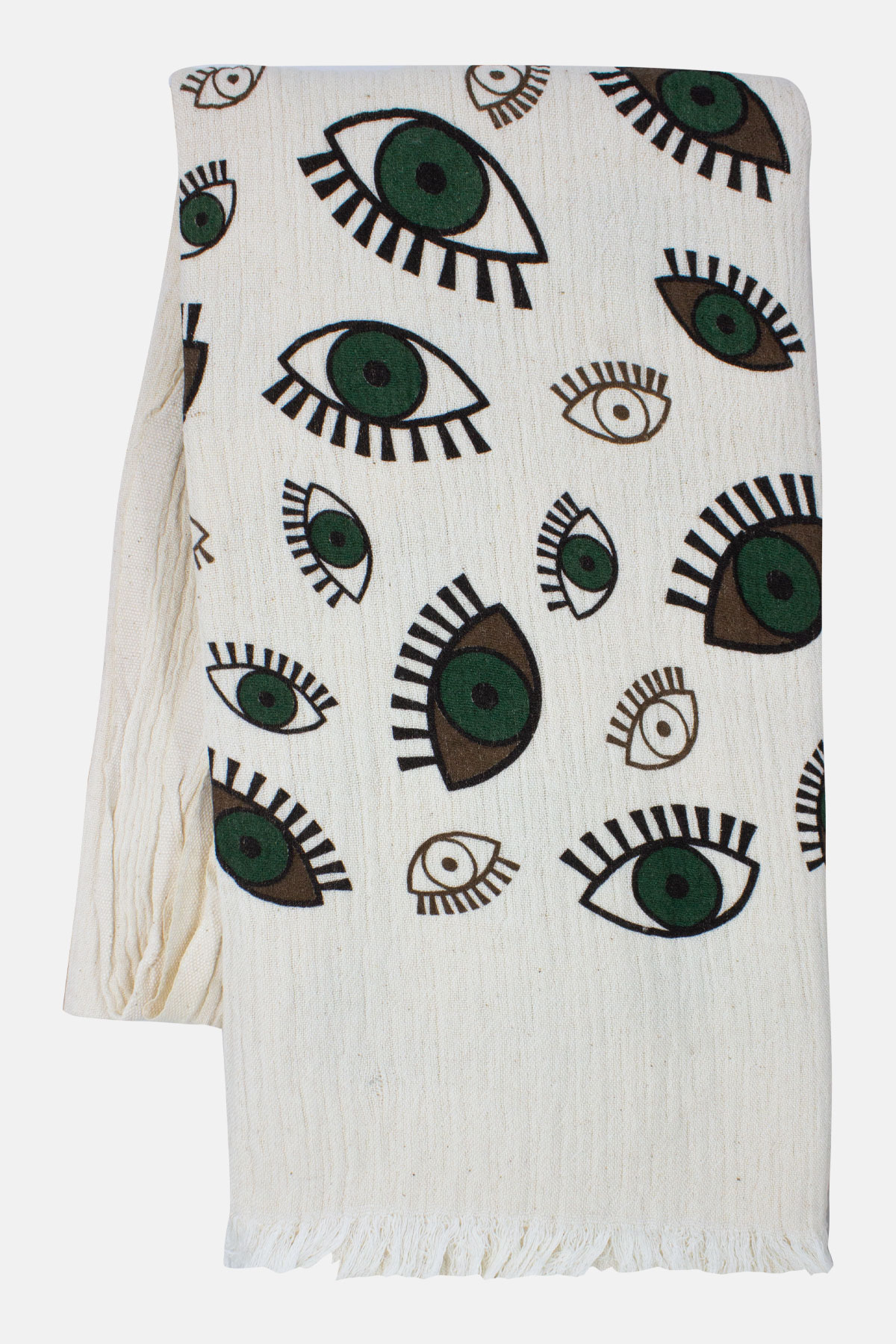 Gözde Unisex Çift kat Baskılı Müslin Peştemal 100 - Thumbnail