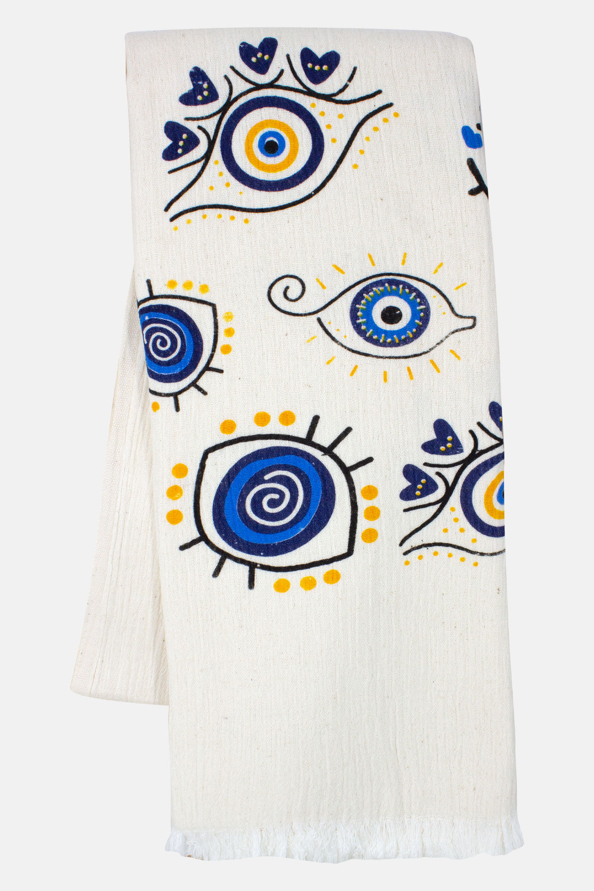 Gözde Unisex Çift kat Baskılı Müslin Peştemal 100 - Thumbnail