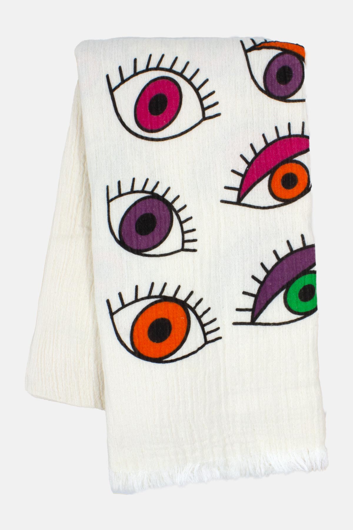 Gözde Unisex Çift kat Baskılı Müslin Peştemal 100 - Thumbnail